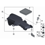 13718515794 Uchwyt filtra powietrza lewy BMW F20 F21 F22 F23 F30 F31 F32 F33 F34 F36 - 13718515794 - Części oryginalne BMW Łódź | Sklep internetowy BMW