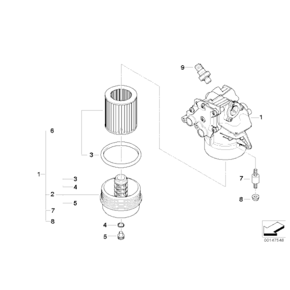 12611731499 Czujnik ciśnienia oleju BMW E31 E32 E38 E39 E60 E61 E63 840 850 750 730 735 740 535 540 M5 M6 - 12611731499 - Części oryginalne BMW Łódź | Sklep internetowy BMW
