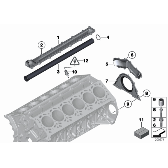 Czujnik ciśnienia oleju BMW E30 E36 E46 E60 E65 E39 E38 X5 X3 MINI - 12617568480