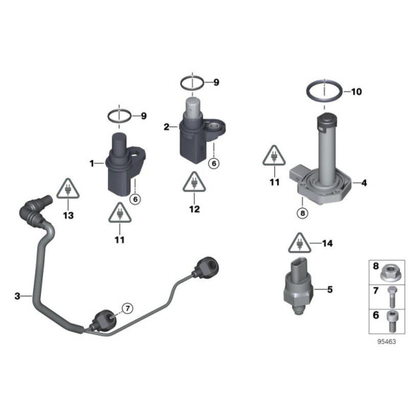 Czujnik ciśnienia oleju BMW E30 E36 E46 E60 E65 E39 E38 X5 X3 MINI - 12617568480