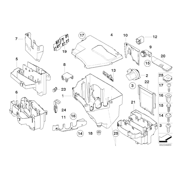 12907520899 Pokrywa skrzynki urz. elektron. - 12907520899 - Części oryginalne BMW Łódź | Sklep internetowy BMW