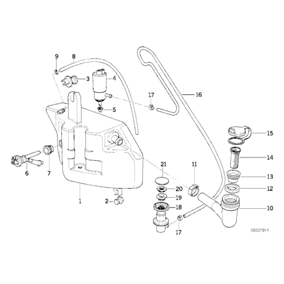 61661380066 Pompka spryskiwacza - 61661380066 - Części oryginalne BMW Łódź | Sklep internetowy BMW