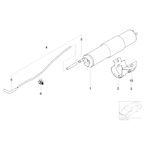 Uchwyt filtra paliwa BMW E46 318 320 323 325 330 316 328 M3 - 13321435583
