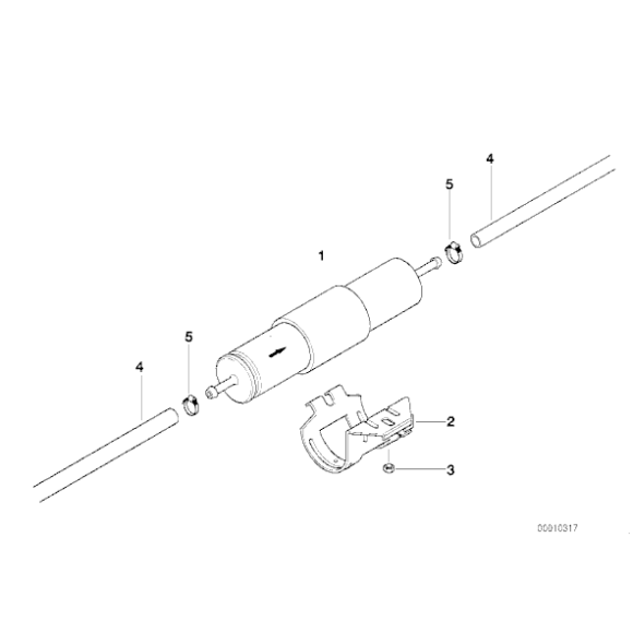 Filtr paliwa BMW E30 E36 E34 E32 E31 316 318 320 325 750 740 540 - 13321720102