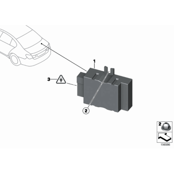 Sterownik pompy paliwowej BMW F01 F02 F07 F10 F11 F12 F13 F25 X3  - 16147276073