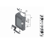 Element tłumiący dod. chłodnicy BMW F01 F02 F06 F07 F10 F11 F12 F13 - 17117575251
