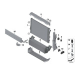 Mocowanie łożysko chłodnicy BMW E70 E71 F15 F16 X5 X6 - 17117598791
