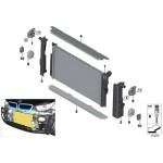 Chłodnica wody BMW F20 F21 F30 F31 F32 F34 F22 114 116 118 120 316 318 320 - 17117600511