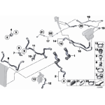 Przewód wody wąż górny BMW F01N F02N F10 F11 730i 523i 528i 530i N53 N52N - 17127578399