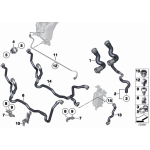 Przewód odpowietrzający zbiornik wyrównawczy BMW F01 F02 F10 F11 730i 523i 528i 530i - 17127578405