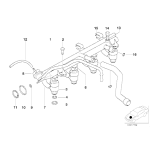 13411247910 Przewód elastyczny silnika inst wtryskowej BMW E34 E36 E46 Z3 518g 316i 318i M43 - 13411247910 - Części oryginalne BMW Łódź | Sklep internetowy BMW