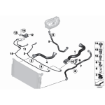 17127609160 Zatrzask przewodu ukł. chłodzenia BMW F20 F21 F22 F23 F30 F31 F32 F33 F34 F36 F87 F82 K21 K22 K23 - 17127609160 - Części oryginalne BMW Łódź | Sklep internetowy BMW