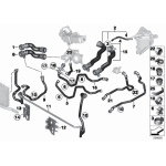 Mocowanie węży węża układu chłodzenia BMW F01 F02 F06 F07 F10 F11 F12 F13 - 17127613140