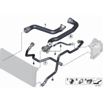 Przewód ukł. chłodzenia wody BMW F07 F10 F11 520d 518d 525d 525dX  - 17127809818