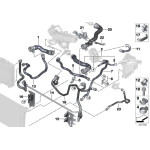 Przewód ukł. chłodzenia BMW F01 F07 F10 F12 F13 640d 535d 530dX 730d 740d 740dX 530d - 17128516688