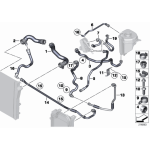 Przewód ukł chłodzenia BMW E70N E71 F07 30dX 40dX 530dX 535dX - 17228506991