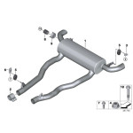 Mocowanie tłumika BMW F07 F10 F11 F12 F25 F26 G11 G30 G31 518d 520d 525d 540d 640d 535d - 18208513515