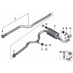 Łożysko gumowe układu wydechowego BMW F20 F22 F23 F30 F31 F32 F34 F36 F39 F40 F45 F46 F48 F54 F55 F60 - 18307616850