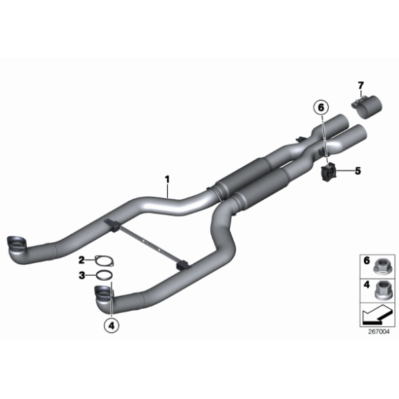 Uszczelka kol. ssącego BMW F06 F10 F12 F13 M5 M6 - 18307844741