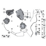 Poduszka silnika lewa BMW F01 F02 F07 F10 F11 740dX 730dX 530dX 535dX - 22116777381