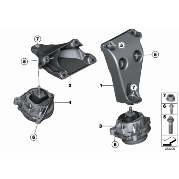 22116787657 Poduszka silnika lewa BMW F20 F21 F22 F30 F31 F32 F34 F36 114 116 118 120 125 218 220 225 316 318 320 325 328 420 428 418 - 2211 - Części oryginalne BMW Łódź | Sklep internetowy BMW