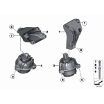 Poduszka silnika prawa BMW F10 F11 528iX N20 - 22116794472