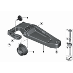 Poduszka zawieszenia skrzyni biegów BMW F20 F21 F22 F23 F25 F26 F30 F31 F32 F33 F34 F36 - 22316786566