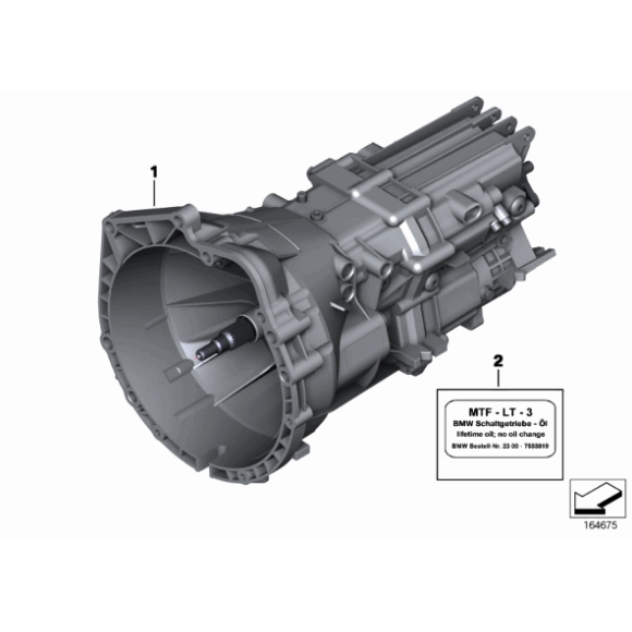 22316799845 Poduszka skrzyni biegów BMW E81 E88 E86 E90N E91N E92N E93N 325i 328i 323i 125i 128i 130i - 22316799845 - Części oryginalne BMW Łódź | Sklep internetowy BMW
