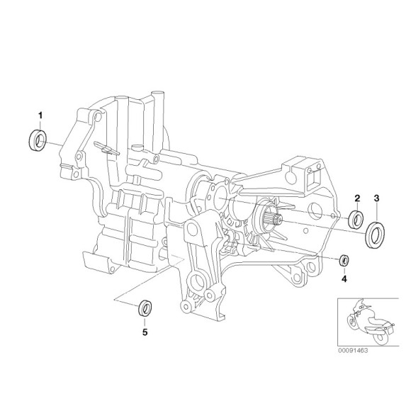 Pierścień uszczelniający zimering BMW K21 K1200 R1200 R900 R850 R1150 R21 R25 K41 K30 K26 K25 - 23122330135