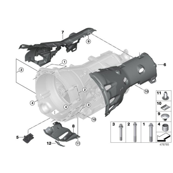 Zaślepka BMW E70 E71 E84 F01 F02 F06 F07 F10 F11 F12 F13 F15 F16 F20 F21 F22 F23 F25 F30 - 24147591704