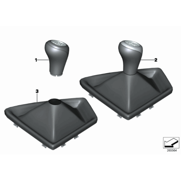 Gałka zmiany 6-biegów tworzywo BMW F20 F30 F31 F32 F34 F36 114 116 118 118 120 125 316 318 320 420 418 - 25117596009