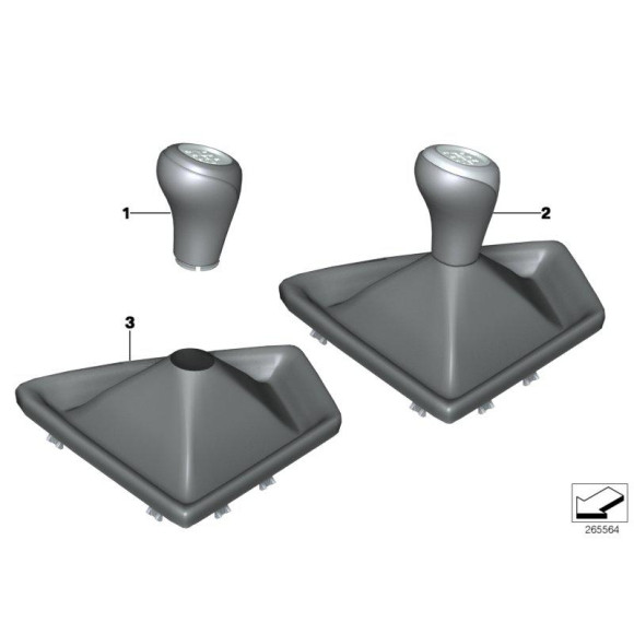 Gałka zmiany 6-biegów tworzywo BMW F20 F30 F31 F32 F34 F36 114 116 118 118 120 125 316 318 320 420 418 - 25117596009