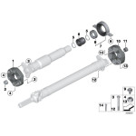 Przegub elastyczny wału BMW E81 E87 120d 123d 135i E90 E91 320d 325d 335 F01 F07 F10 518 520 535 550 F20 F30 - 26117605629