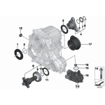 Kołnierz flansza odbioru napędu BMW F01 F02 F06 F07 F10 F11 F12 F13 F20 F21 F30 F31 F36 G05 G07 G11 G12 G15 G30 - 27107593440