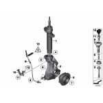 Śruba mocowanie piasty półosi BMW E84 F01 F06 F07 F10 F11 F12 F13 F20 F25 F26 F30 F31 F34 F45 F46 MINI G32 - 31206795249