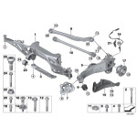 Śruba mocowanie piasty półosi BMW E84 F01 F06 F07 F10 F11 F12 F13 F20 F25 F26 F30 F31 F34 F45 F46 MINI G32 - 31206795249