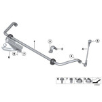 Łącznik stabilizatora przód BMW F20 F21 F22 F33 F30 F31 F32 F33 F34 F36 - 31306792211