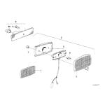 Boczne światło obrysowe tylne BMW E24 635CSi M6 - 63141385791