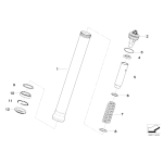 Pierścień uszczelniający kolumny koła przód BMW K21 K42 K46 K47 K49 S1000RR S1000XR - 31427718399