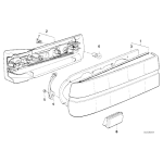 63211386096 Pokrywka lamp tył prawa BMW E30 316i 318i 320i 323i 325i 324td 325ix 325e - 63211386096 - Części oryginalne BMW Łódź | Sklep internetowy BMW