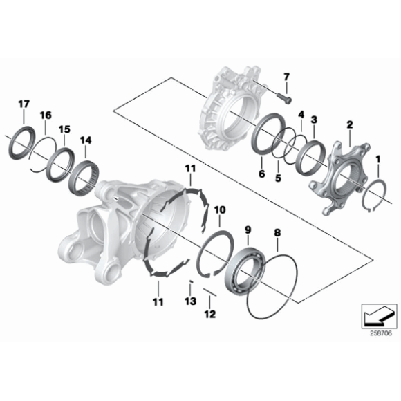 Pierścień uszczelniający zimering BMW K21 K22 K23 K25 K26 K27 K28 K29 K33 K40 K43 K44 - 33117722890