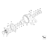 Pierścień dystansowy Przekładni tył BMW K25 K26 K27 K28 K29 K40 K43 K44  - 33118521832