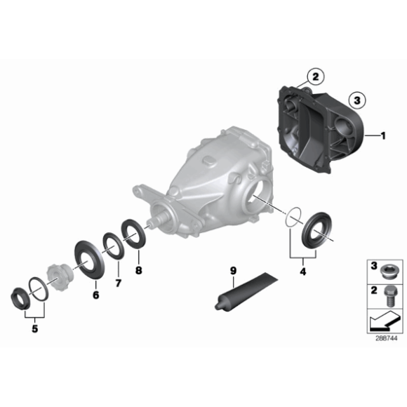 33127621206 Zimering mostu BMW E36 E46 E90 E91 F20 F30 E87 E81 316 318 320 116 118 120 X3 X1 - 33127621206 - Części oryginalne BMW Łódź | Sklep internetowy BMW