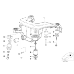 Tuleja belki tył BMW E36 316i 318i 318is 318tds 320i 323i 325i 325tds 328i M3 - 33171134871
