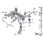 Tuleja belki mostu przednia BMW F07 F10 F11 F06 F12 F13 F01 518 520 530 535 525 550 640 650 730 740 750 760 - 33316792873