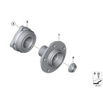 33406787015 Łożysko koła tył BMW F25 F26 X3 X4 18d 18i 20dX 20i 28dX 28iX 30dX 35dX 35iX M40i - 33406787015 - Części oryginalne BMW Łódź | Sklep internetowy BMW