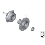 33416795961 Łożysko koła tył BMW E70 E71 X5 X6 30dX 35dX 35iX 40iX 40dX 50iX M50dX M - 33416795961 - Części oryginalne BMW Łódź | Sklep internetowy BMW