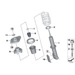 Osłona amortyzatora tył zabez. przed kamieniami MINI R55 R55N R56 R56N R57 R57N R58 R59 - 33506851235