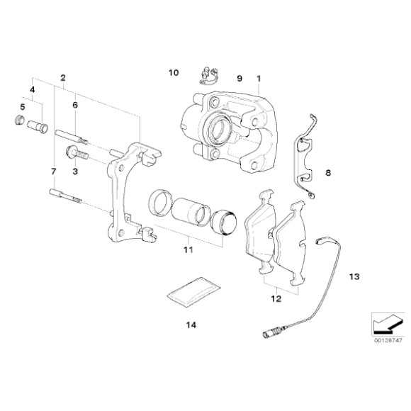 Klocki hamulcowe przód BMW E60 E65 530d 540i 545i 550i 525d 525i 730d 740d 750i 745i 760i 730i - 34116794915