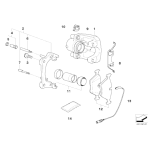 Klocki hamulcowe przód BMW E60 E61 E63 525i 525d 523i 520i 520d 530i 530d 630i - 34116794916
